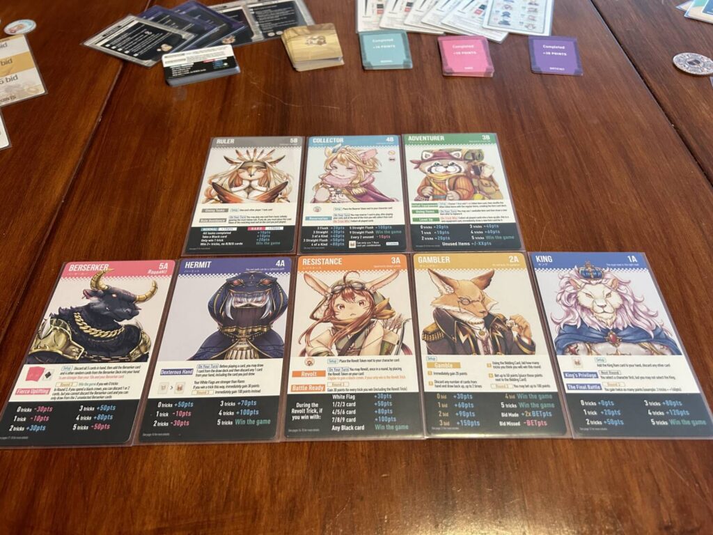 The full spread of eight characters that come in this edition.